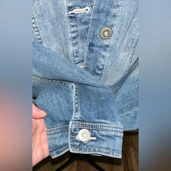 Torrid Distressed Denim Jean Jacket - Picture 7 of 8